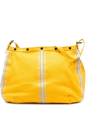 Bottega Veneta Pre-Owned 2012-2026 Intrecciato Trimmed Nappa crossbody bag - Yellow