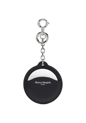 Maison Margiela circle leather keyring - Black