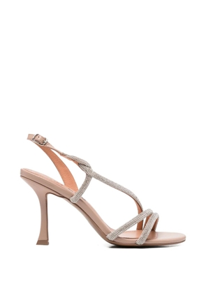 Bibi Lou crystal-embellished strappy sandals - Neutrals