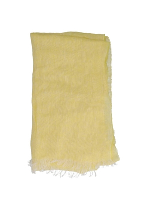 Vintage fringed-trim scarf - Yellow