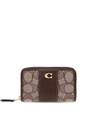 Coach logo-plaque wallet - Brown