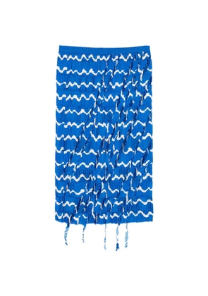 JNBY pleated fringed skirt - Blue