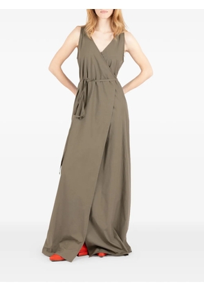 Société Anonyme 99 V-neck tie dress - Green