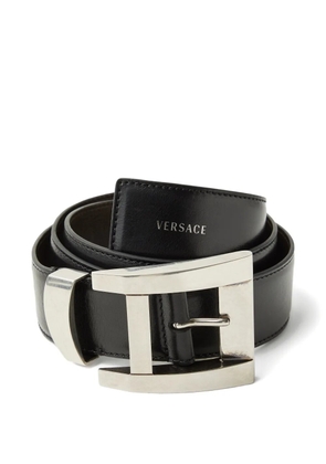 Versace leather belt 4 cm - Black