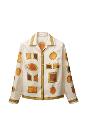 Versace frame-print shirt - Neutrals