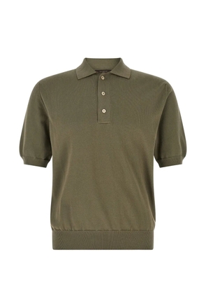 Zanone knit short-sleeve polo shirt - Green