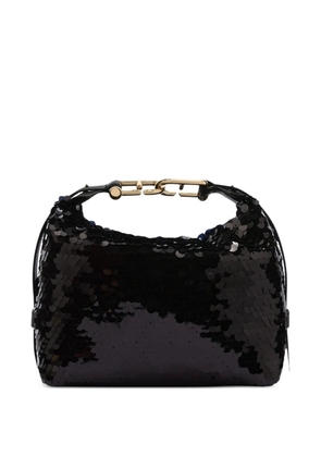Furla Tonie sequin chain shoulder bag - Black