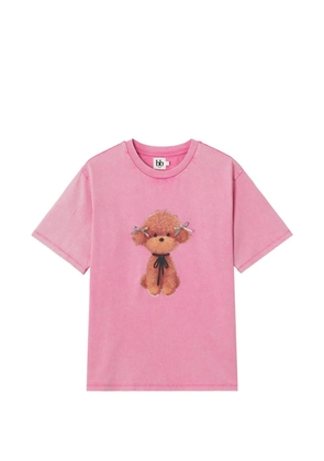 b+ab graphic-print T-shirt - Pink