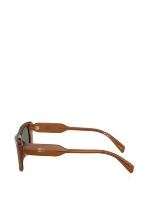 Miu Miu Eyewear rectangle sunglasses - Brown