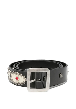 Htc Los Angeles American embellished buckle belt - Black