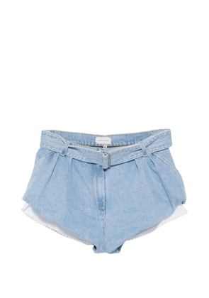 Magda Butrym belted shorts - Blue