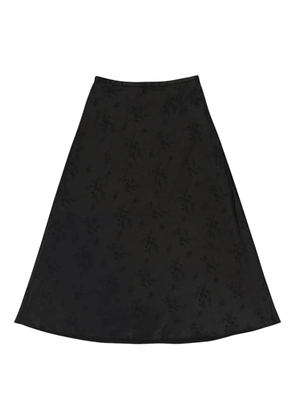 Callipygian jacquard A-line skirt - Black