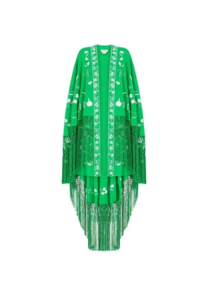 Camilla Sacromonte Señorita draped high-low jacket - Green