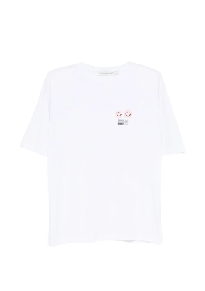 Joshua Sanders shoulder-pad T-shirt - White