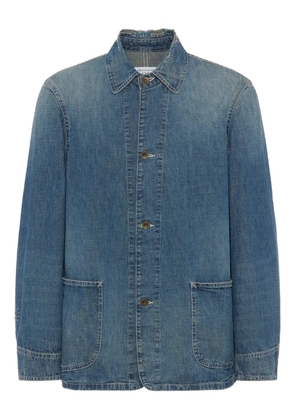 Maison Margiela button-up cotton jacket - Blue