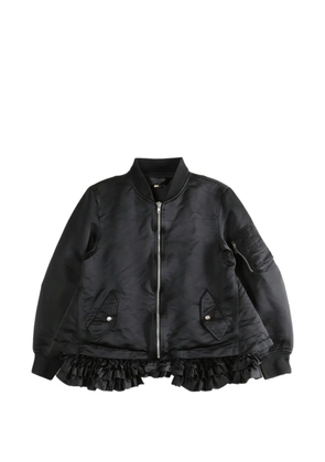 Comme Des Garçons Comme Des Garçons ruffled bomber jacket - Black
