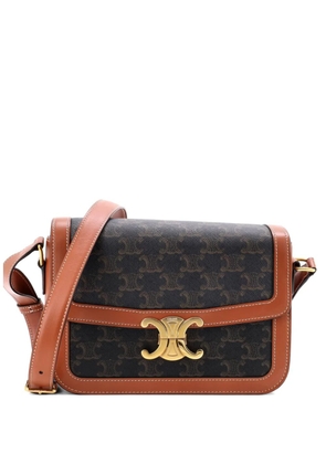 Celine Pre-Owned Triomphe Triomphe Coated Canvas Medium shoulder bag - Brown