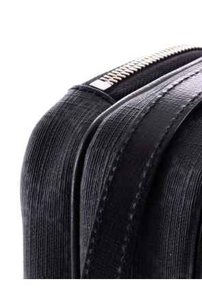 Gucci Pre-Owned Interlocking G Patch Top Handle GG Coated Canvas Mini crossbody bag - Black