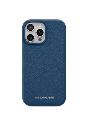MAISON de SABRÉ iPhone 16 Pro Max leather phone case - Blue
