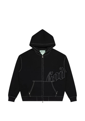 GODSPEED OG logo-stitched hoodie - Black