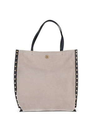 Zanellato A'spasso studded top-handle tote bag - Grey
