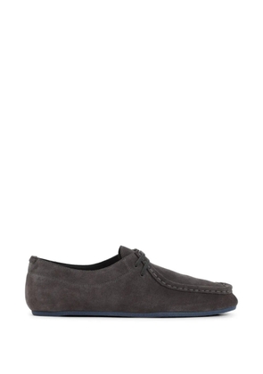 Jil Sander laced suede boats shoes - Grey