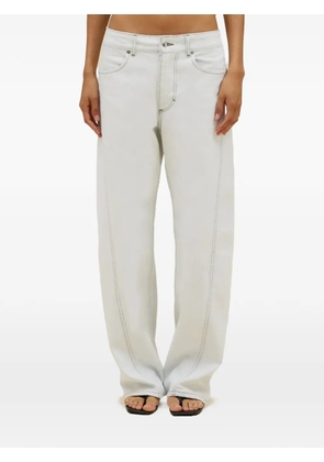 Eckhaus Latta seam jeans - White