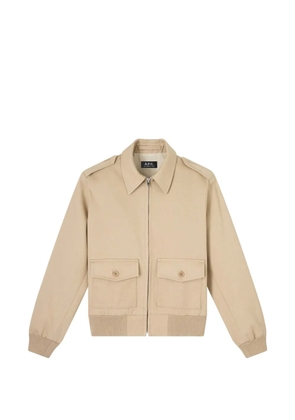 A.P.C. Milesa button pockets jacket - Neutrals