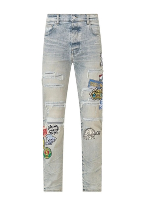 AMIRI patch repair station slim jeans - Blue