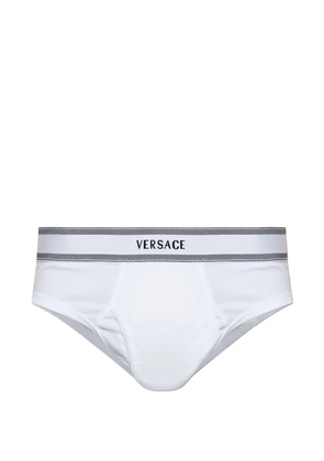 Versace logo waistband briefs - White