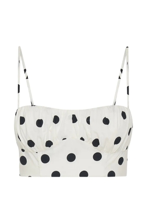 Nicholas Yulia polka-dot top - White