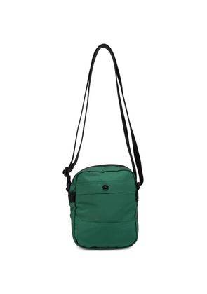 Stone Island logo-patch messenger bag - Green