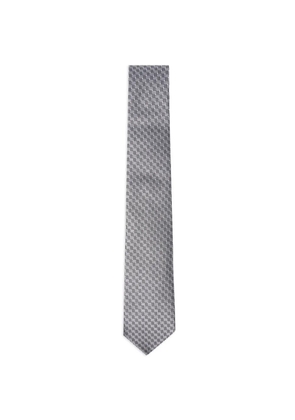 Canali patterned tie - Grey