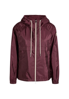 Moncler drawstring hooded jacket - Red