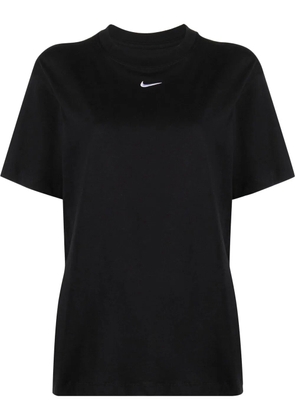 Nike Swoosh logo-print short-sleeved T-shirt - Black