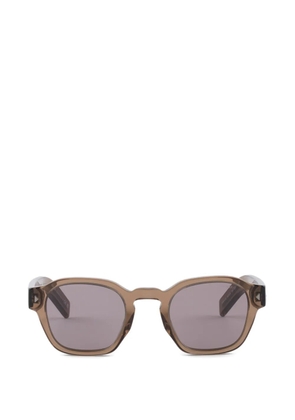 Prada Eyewear sunglasses with the iconic metal plaque - Brown
