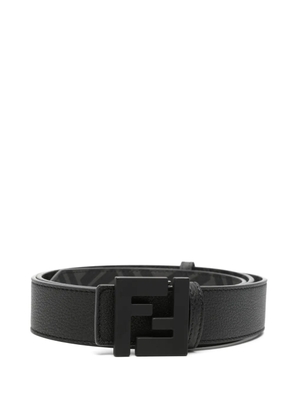 Fendi Pre-Owned logo-buckle reversible belt - Black