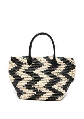 Marella Balia zigzag tote bag - Black