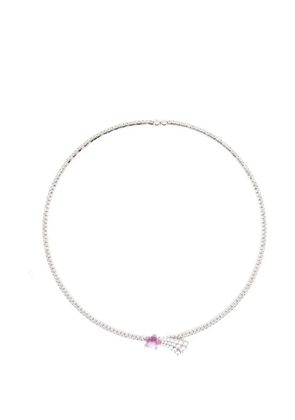 YVMIN Meteor crystal necklace - Silver