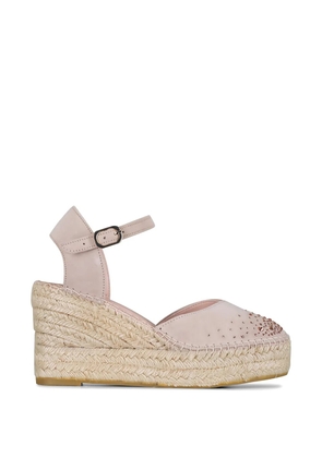 Ron White embellished heeled espadrilles - Pink