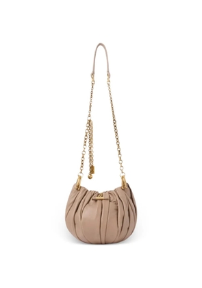 Chloé Plissé leather shoulder bag - Neutrals