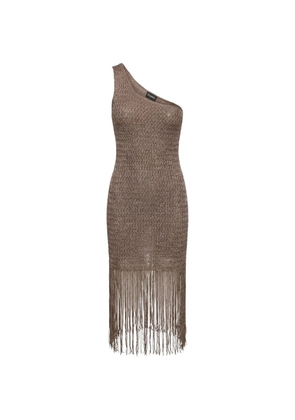 PINKO one-shoulder mini dress - Brown