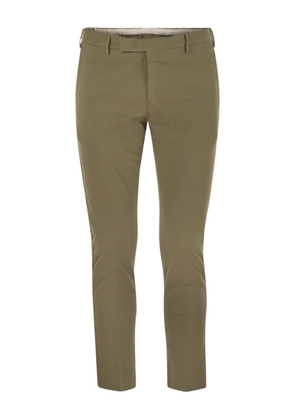 PT Torino Dieci flat-bellied trousers - Green
