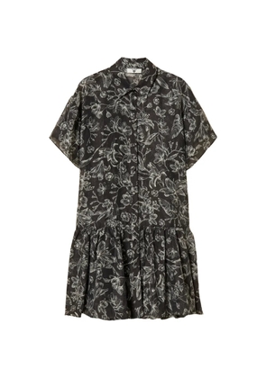 TWINSET floral ruffled dress - Black