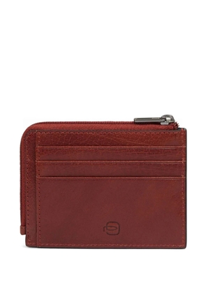 PIQUADRO zip cardholder - Brown