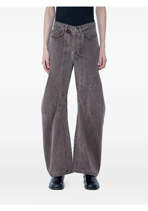 LUEDER wide-leg jeans - Brown