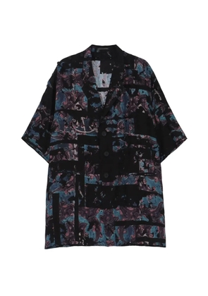 Yohji Yamamoto patterned silk jacket - Black