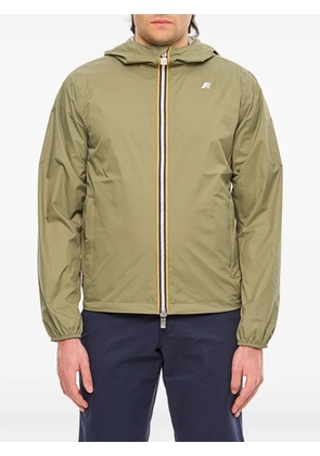 K-Way logo-patch jacket - Green