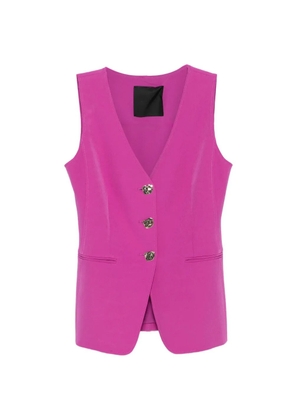 LIU JO button V-neck vest - Pink