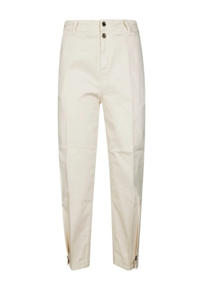 LIU JO double-button cuffed trousers - Neutrals